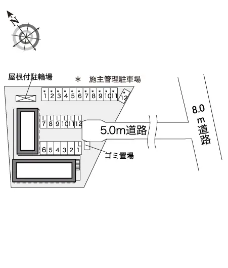 ★手数料０円★鎌ケ谷市北中沢　月極駐車場（LP）